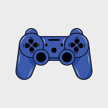 Video game controller, vector illustration.