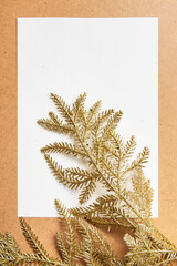 Christmas sheet glitter gold leaf
