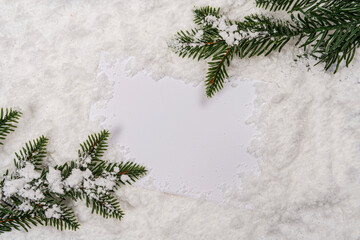 Christmas white sheet snow