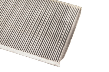 Cabin car carbon used filter isolated on white background