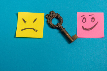 an old key that decides whether amn is rich or poor. The key to success in life.