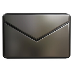 realistic metal mail symbol icon 3d render design