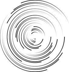 Rotating speed Lines in Spiral Form for comic books . fireworks Explosion background . Vector Illustration . Starburst round Logo . Spiral Design element . Abstract Geometric star rays . Sunburst .