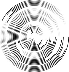 Rotating speed Lines in Spiral Form for comic books . fireworks Explosion background . Vector Illustration . Starburst round Logo . Spiral Design element . Abstract Geometric star rays . Sunburst .