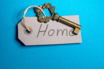 key to the house on blue