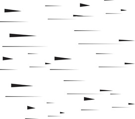 Speed Lines in arrow Form . Vector Illustration .Technology  Logo . Design element . Abstract Geometric shape . 