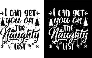 Christmas typography T-shirt Design