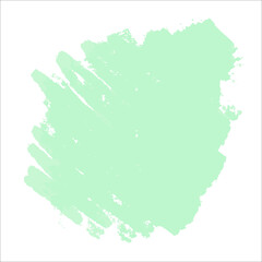 Fototapeta na wymiar A green delicate cute spot of paint without a background. Vector brushstroke for backgrounds and other designs.