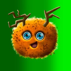 colorful tree monster