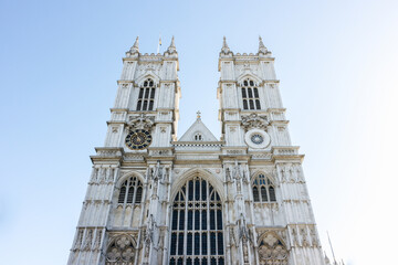 Fototapeta na wymiar Westminster Abbey Cathedral in London, England