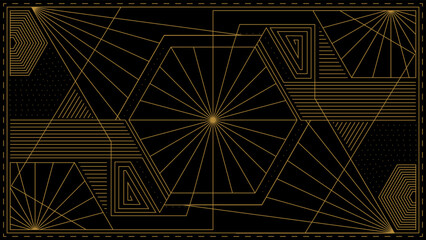 Gradient art deco background