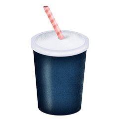 Drink on transparent background 