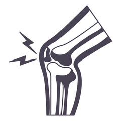 Knee pain icon
