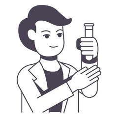 Laboratory researcher icon