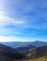 mountains and clouds
