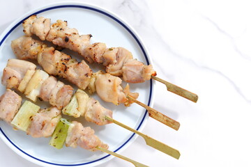 炭火でじっくり焼いた焼き鳥の盛り合わせ（塩）