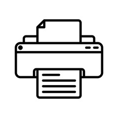Printer icon. sign for mobile concept and web design. vector illustration