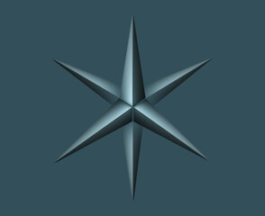  Metallic star graphic design 15