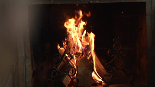 Slow-motion of a bonfire