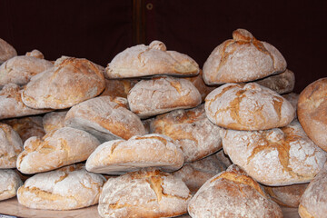 assortment of baked bread
