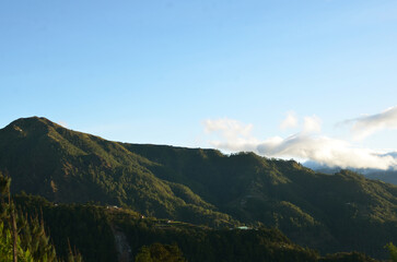 Obraz na płótnie Canvas mountains, sky, landscape, view, field, green benguet_001