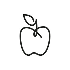 Apple Fruit Logo Design Concept Vector. Fruit Logo Template Vector