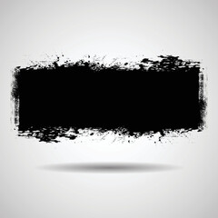 Grunge urban background. Vector. Textured banner . Overlay distress shape . Simply place texture over any object to create grungy effect . Abstract,splattered , dirty,poster for your design. 