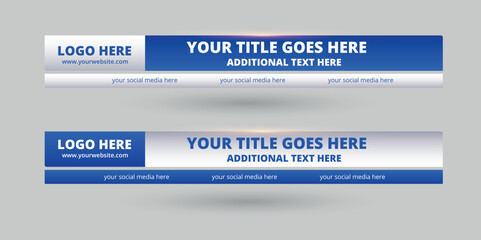 Professional Broadcast Lower third Design Template