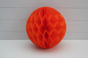 paper ball isolated on white background
