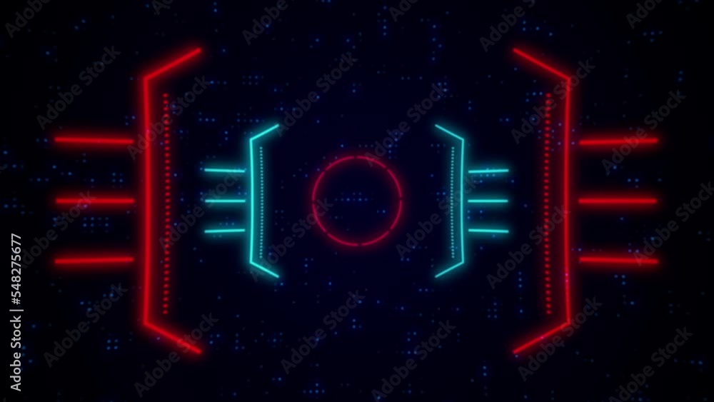 Poster flat animation, motion graphic background. color full line, dot, circle and abstract for backgrounds