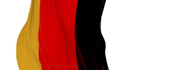 Germany flag. Flag with a beautiful glossy silk