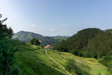 Rural Spanish farmhouse in the basque country