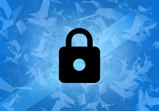 https aesthetic abstract icon on blue background
