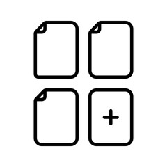 Pages icon. sign for mobile concept and web design. vector illustration