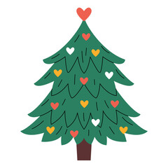 Decorated Christmas tree