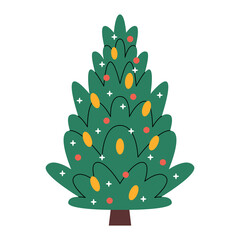 Decorated Christmas tree