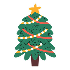 Decorated Christmas tree