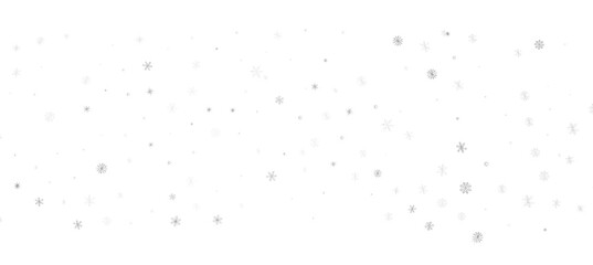 Snowflakes and bokeh lights on the blue Merry Christmas background. 3D render