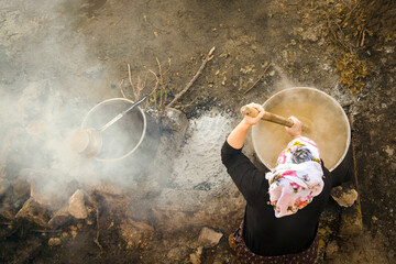 Making Orcik on the fire
