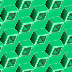 abstract colorful shady green geometric background