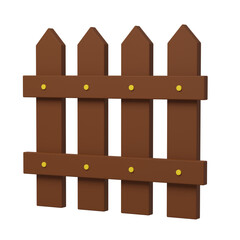Garden fence 3D icon