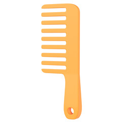 Hairbrush 3D icon