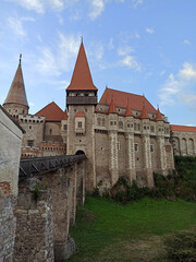Fototapeta na wymiar Corvin Castle (Castelul Corvinilor) in Hunedoara, Romania