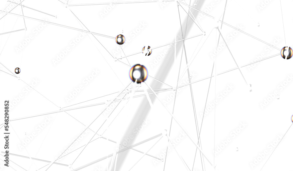 Poster network structure - abstract design connection