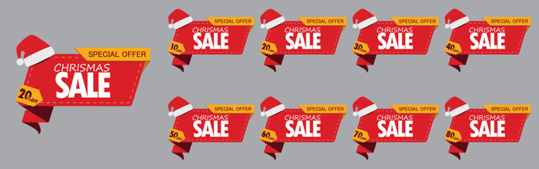 Chrismas sale tags 
