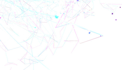 technology with polygonal shapes on dark blue background. Design digital technology