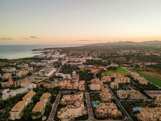 Cala Millor Sunset from Drone