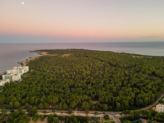 Cala Millor Sunset from Drone