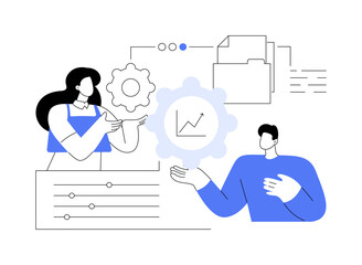 Productivity abstract concept vector illustration.