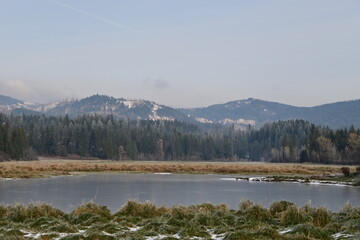 Fototapeta premium lake in the mountains